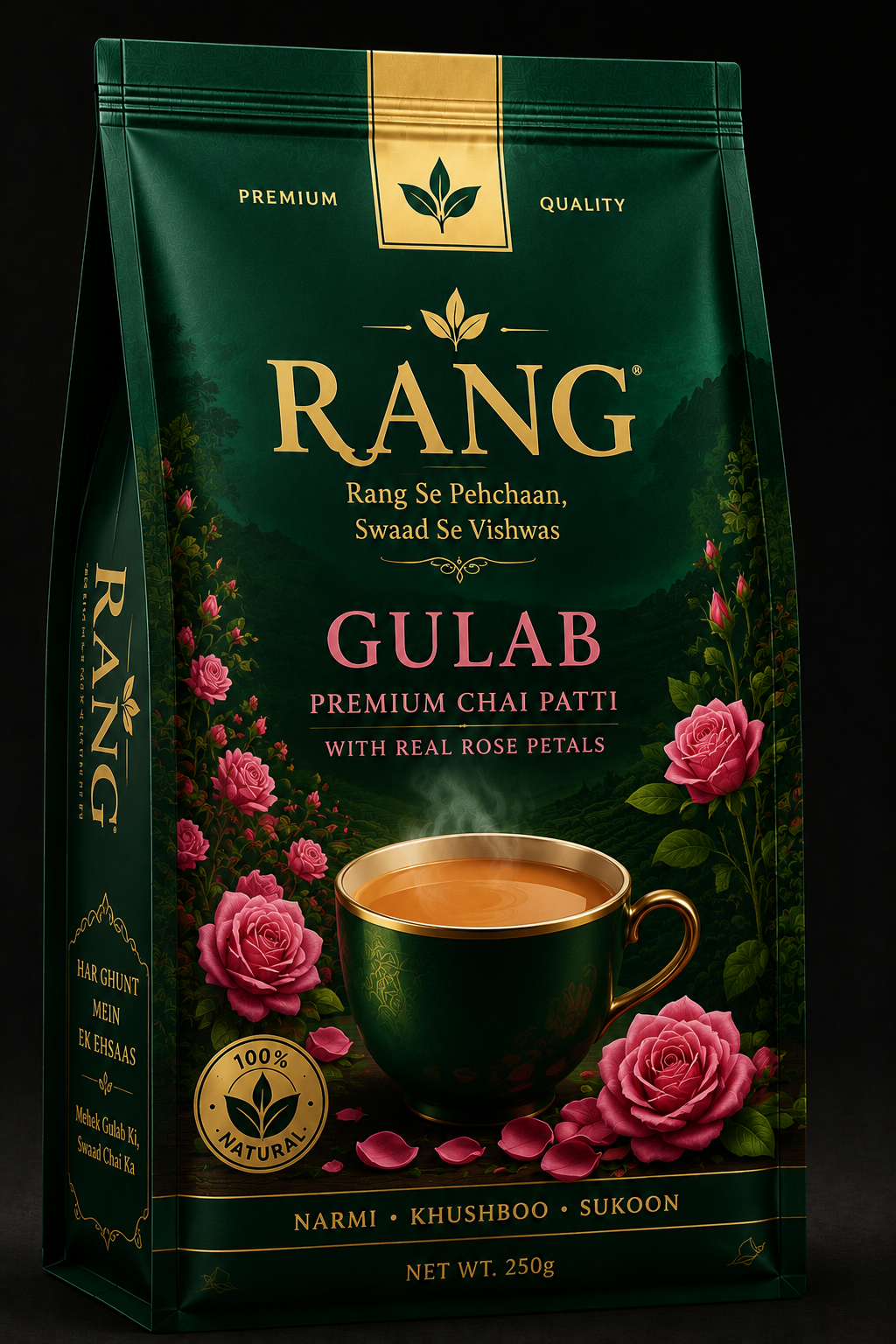 RANG Gulab premium chai patti packet — coming soon